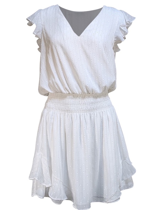 Ramy Brook Dresses & Skirts - Ramy Brook - White & Silver "Simona" Dress Size Small